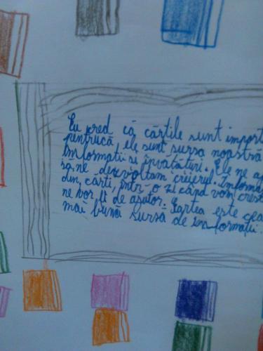 Activitate "Ziua educatiei - Cartea" la Scoala Stremt