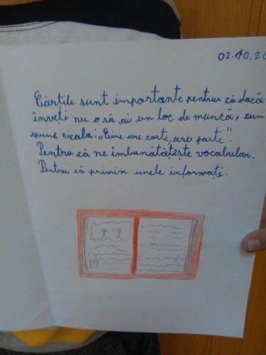 Activitate "Ziua educatiei - Cartea" la Scoala Stremt