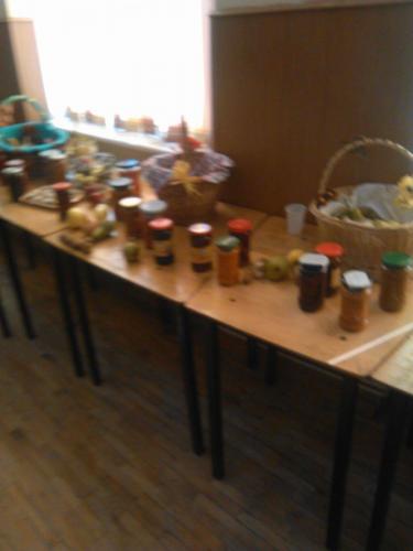 Poza facuta la sarbatorirea festivalului toamnei la Scoala Stremt